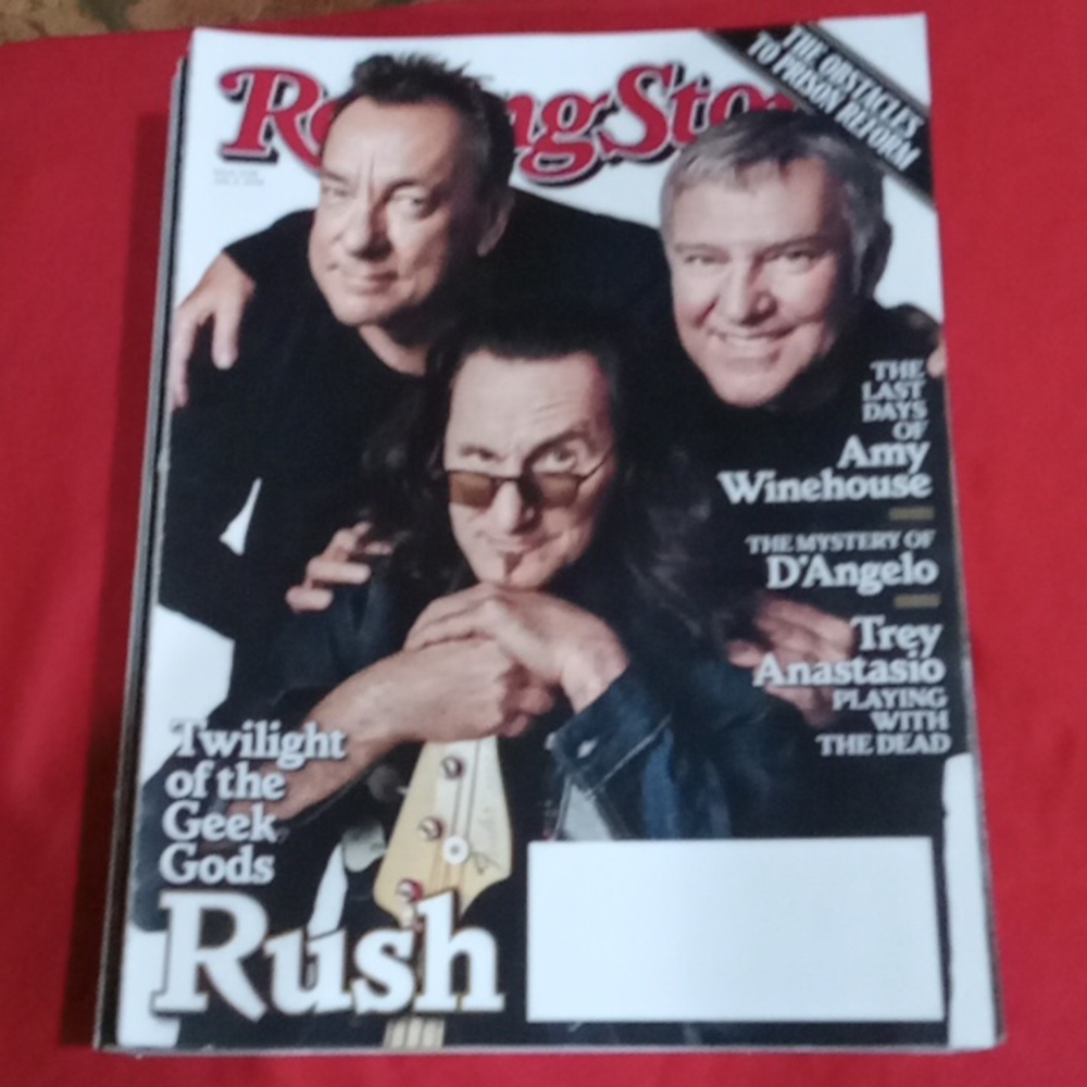 Rolling Stone Magazine Rush 2015